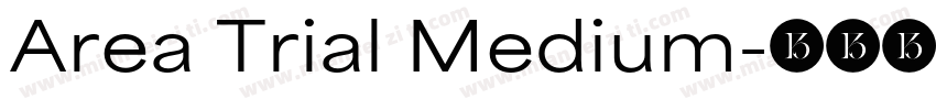 Area Trial Medium字体转换